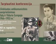 Legendinio partizano Juozo Lukšos (1921–1951) atminimą istorikai įprasmins tarptautine konferencija apie ginkluotą antisovietinį pasipriešinimą Rytų ir Vidurio Europoje